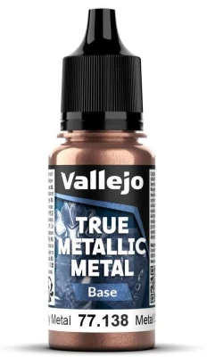 Vallejo Vallejo: 77.138 - True Metallic Metal - Base - Rusty Metal (18 ml)
