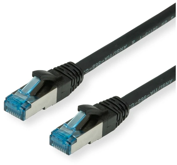 Value Vertė VERTĖ – Patch – Kabelis – RJ- 45 (M) iki RJ- 45 (M) – 10 m – SFTP, PiMF – CAT 6a – be halogenų, formos, be Haken, ant žemės – juodas (1967 99 21)