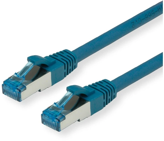 Value Vertė VERTĖ – Patch – Kabelis – RJ- 45 (M) iki RJ- 45 (M) – 10 m – SFTP, PiMF – CAT 6a – be halogenų, formos, be Haken, ant žemės – mėlynas (1957 99 21)