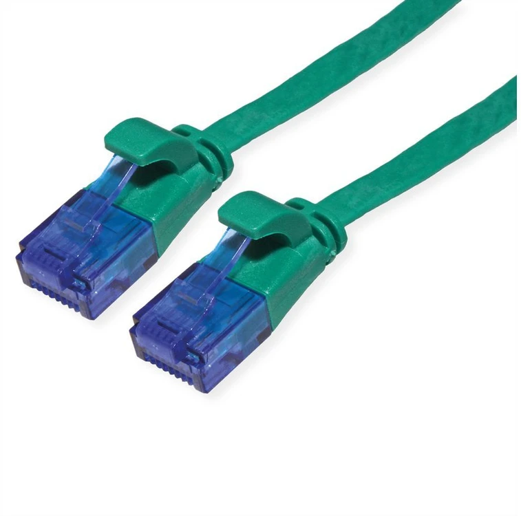 Value Patchcord Cat.6A, UTP, płaski, žalia, 0.5m (21.99.2040)