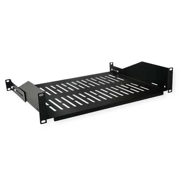Value 26.99.0406, Rack shelf, Juodas, 25 kg, 2U, 48.3 cm (19