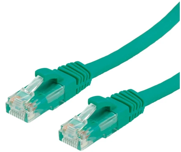 Value Vertė VERTĖ - Patch- Kabelis - RJ- 45 (M) - RJ- 45 (M) - 7 m - UTP - CAT 6a - presuotas, lygus - žalias, RAL 6016 (21.99.1446)