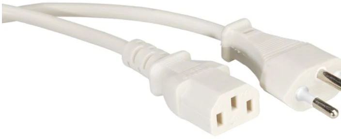 Kabelis zasilający Value PowCable IEC Conn balta (19.99.1223-50)