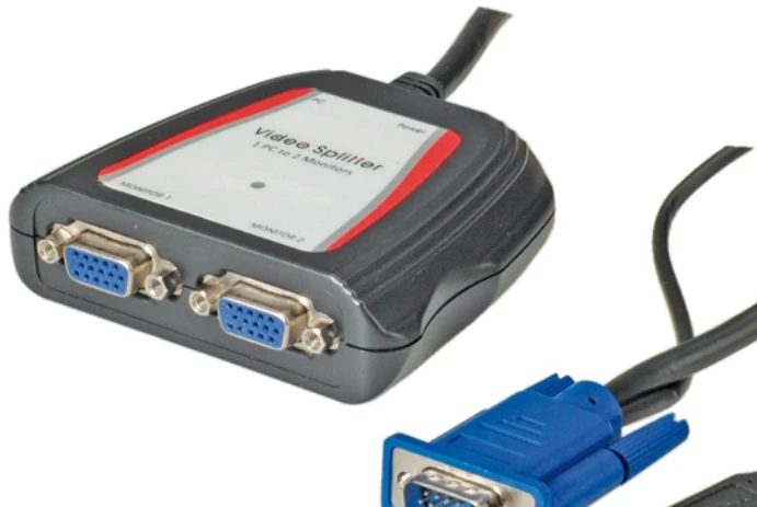 Secomp VALUE Portabler dvigubas VGA vaizdo skirstytuvas 250MHz - 14.99.3523
