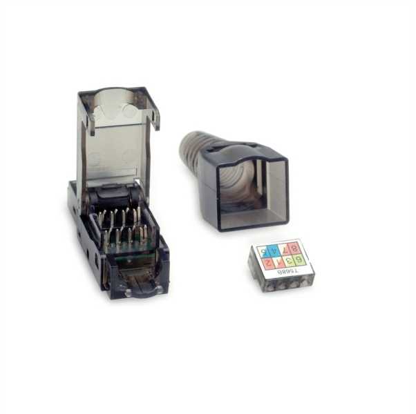 „Value VALUE“ RJ-45 Cat.6A (EA klasės) lauko jungtis, UTP