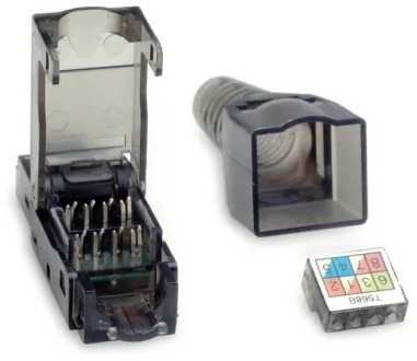 „Value VALUE“ RJ-45 Cat.6A (EA klasės) lauko jungtis, UTP