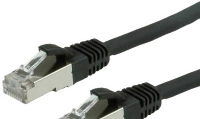 Value PatchCord , S FTP, Kat6, LSOH, 2m, juoda (21.99.1245)