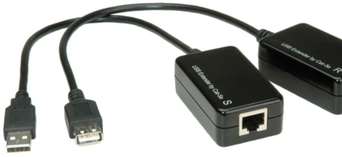 USB Value USB-A - RJ-45 kabelis 45 m, juodas (12.99.1121)