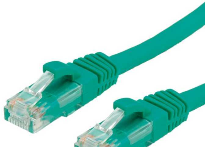 VALUE UTP kabelis Cat.6, be halogenų, žalias, 10m, 10 m, Cat6, U/UTP (UTP), RJ-45, RJ-45, žalias