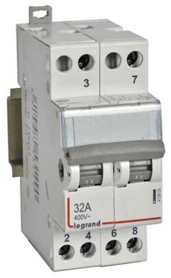 Legrand modulinis jungiklis I-0-II 2P 32A 400V (412903)