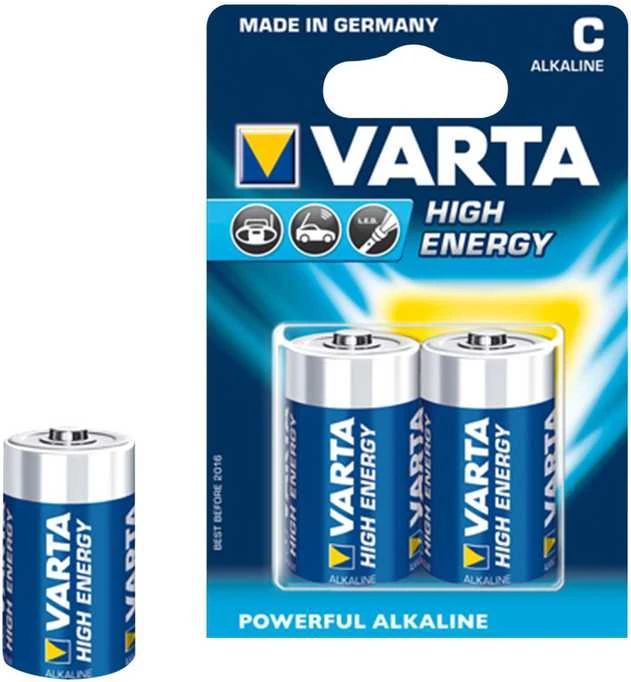 Varta C tipo šarminės baterijos, 2 vnt. pakuotė