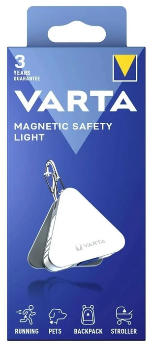 Varta 16621 101 121, Magnetinis apsauginis žibintas, Balta, Polivinilchloridas (PVC), Bėgantis, Be rašto, LED - SOLO