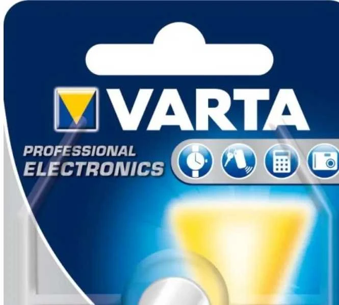 Varta-V13GS, Vienkartinė baterija, SR44, Sidabro oksidas (S), 1,55 V, 1 vnt., 155 mAh