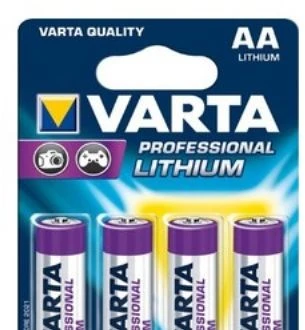 Varta 4x AA ličio, Vienkartinės baterijos, AA, Ličio, 1,5 V, 4 vnt., 2900 mAh