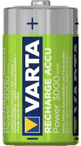 Varta-56714B, Įkraunama baterija, C, Nikelio-metalo hidrido (NiMH), 1,2 V, 2 vnt., 3000 mAh