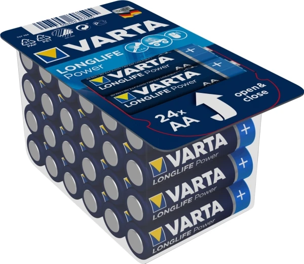 Varta AA šarminės baterijos, 24 vnt. pakuotė