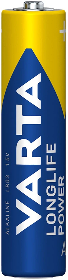 Varta Longlife, Vienkartinė baterija, AAA, Šarminė, 1,5 V, 24 vnt., Vokietija