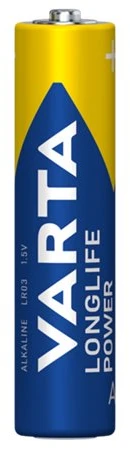Varta 04903 121 772, Vienkartinės baterijos, AAA, Šarminės, 1,5 V, 12 vnt., 44,5 mm