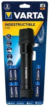 Varta INDESTRUCTIBLE F30 PRO Rankinis žibintuvėlis Juoda LED