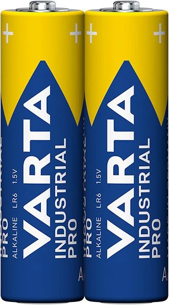 Varta Industrial Pro, vienkartinė baterija, AA, šarminė, 1,5 V, 2 vnt., Vokietija