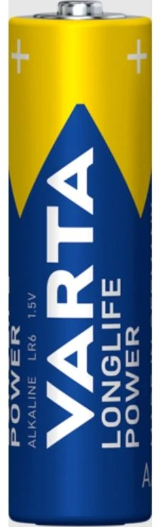 Varta Longlife, vienkartinė baterija, AA, šarminė, 1,5 V, 12 vnt., Vokietija