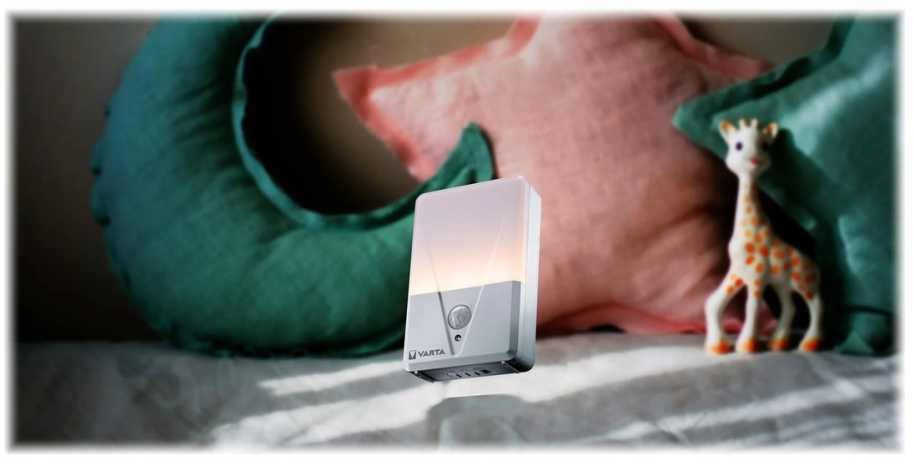Varta Motion Sensor Night Light Twin Pack be. Batt. 16624101402