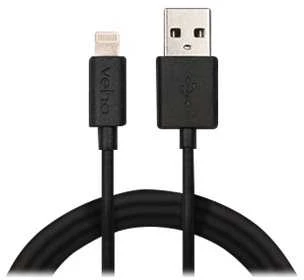 Kabelis USB Veho Lightning - USB-A 1 m Juodas (VPP-501-1M)