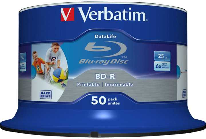 Verbatim BD-R 25 GB 6x50 vnt (43812)