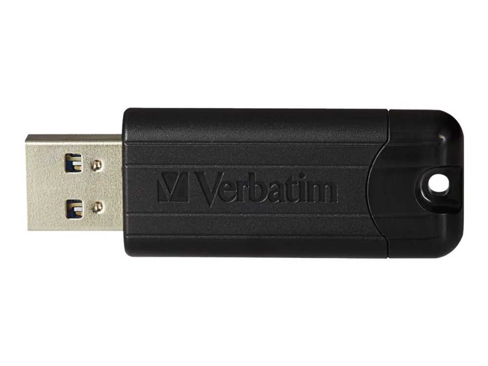 VERBATIM PINSTRIPE USB Stick 128GB 3.0 juodas