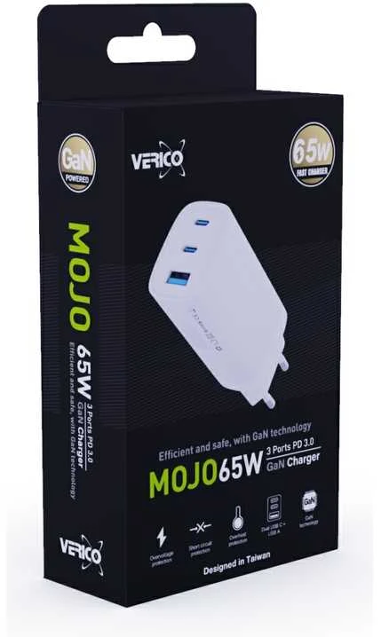 Įkroviklis Verico MOJO GaN PD 65W (4OJ-AAFWE1-N1)