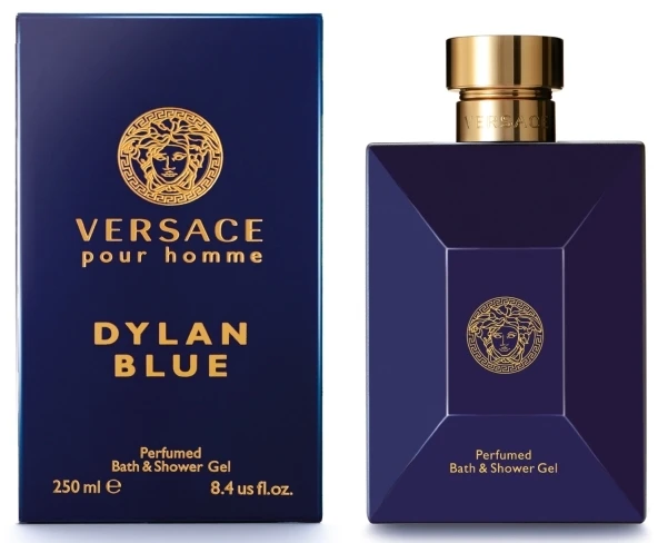 Versace Dylan Mėlyna Pour Homme Bath & Dušo želė parfumuota dušo želė vyrams, 250 ml
