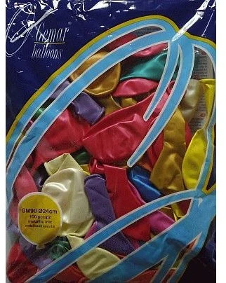 GoDan Go- Balon G90 Metallic MIX 100 vienetų GODAN