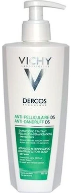 VICHY šampūnas nuo pleiskanų sausai galvos odai DERCOS, 390 ml