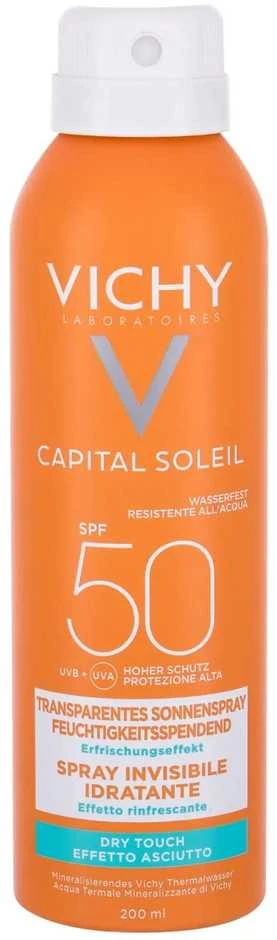 "Vichy Ideal Soleil Invisible Hidrating Mist" apsauginis purškiklis nuo saulės Spf50 200ml