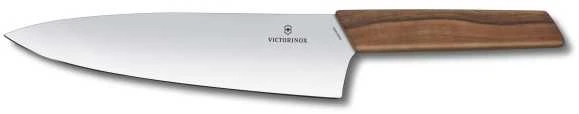 Victorinox Šveicarijos modernus raižybos peilis, riešutmedžio mediena 20
