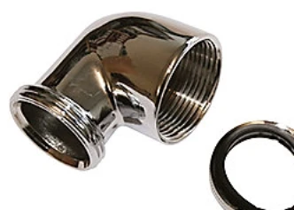VIEGA Chromuotas kanalizacijos vamzdžio kampas 1 1/4"-32 mm su veržle