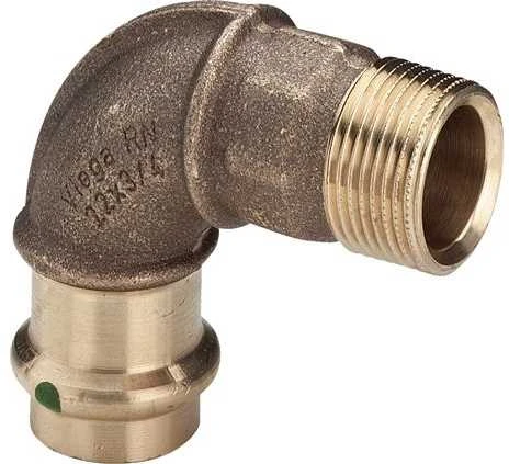 Viega 90 ° 18mm x 1 / 2 "bronza (281 205)