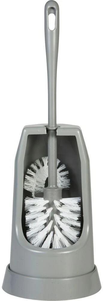 Vikan Szczotka do toalety su szczotką do krawędzi 400mm Medium pilka (5056)