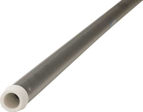 Vikan Threaded handle, Vikan, 150.5x2.2x2.2cm, Ø2.2cm, baltas, aluminum/PP