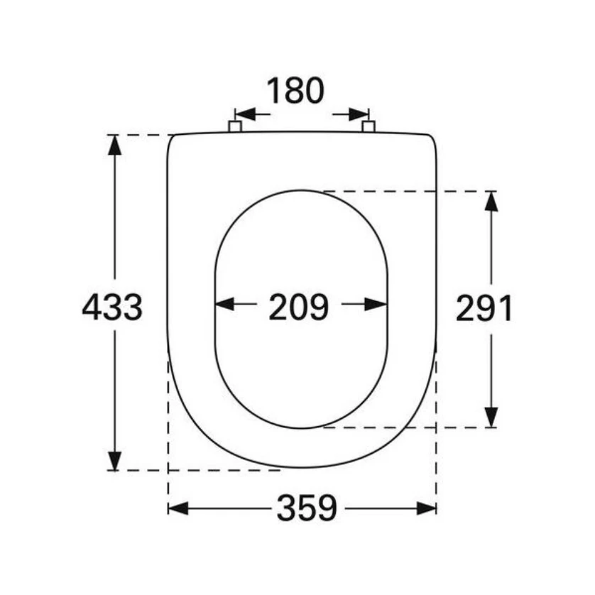 Klozeto dangtis Villeroy & Boch VB Subway 2.0 | Baltos spalvos | „Soft Closing“ sistema