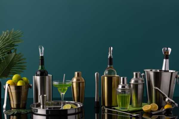 Viners VINERS Short steel drinking straws set 6