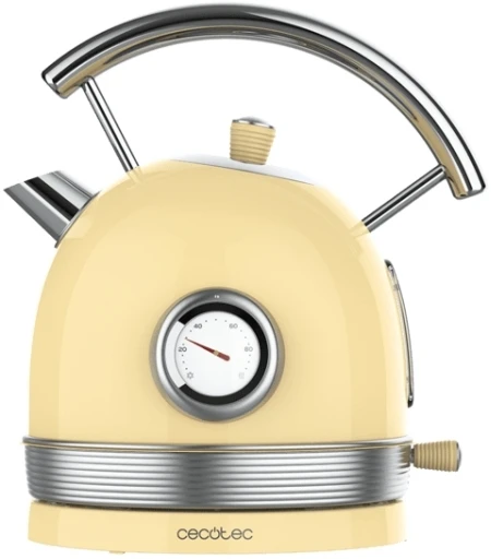Virdulys Cecotec ThermoSense 420, 1,8 L, 2200 W, geltona, nerūdijantis plienas, reguliuojamas termostatas, apsauga nuo perkaitimo