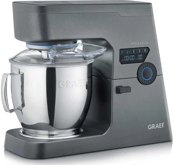 Virtuvinis kombainas Graef CHEF''S LINE, Maišytuvas, 7 l, Pulsavimo funkcija, 800 W, Pilka