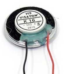Visaton VS-K16, 0,5 W, 1 W, 50 omų (O), 700–20000 Hz, 2 g, 1,6 cm (0,63")