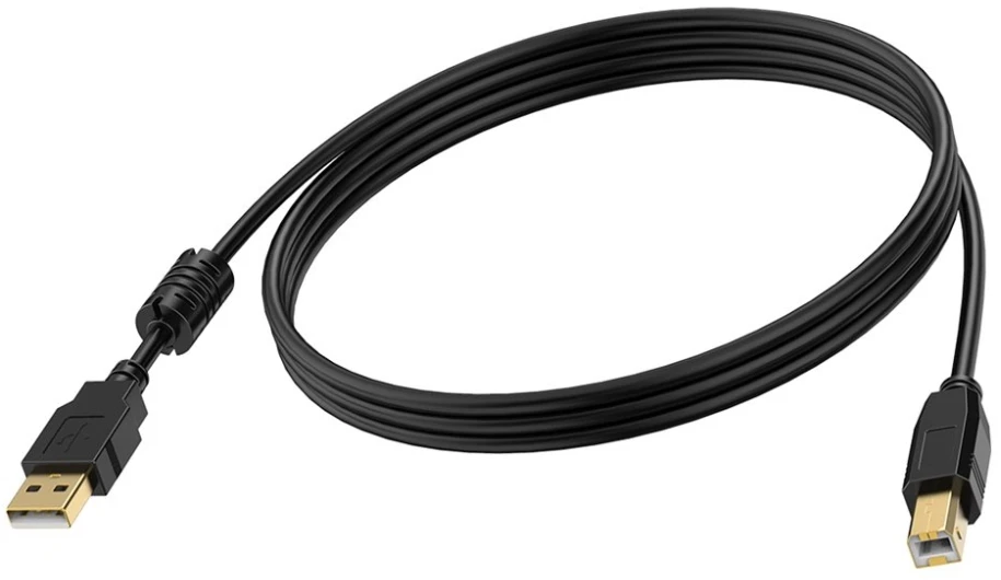Hewlett Packard (HP) USB kabelis Vision USB-A - USB-B 2 m juodas (TC 2MUSB/BL)