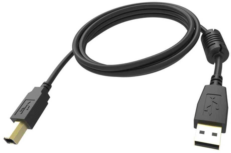 Kabelis USB Vision USB-A - USB-B 3 m Juodas (TC 3MUSB/BL)