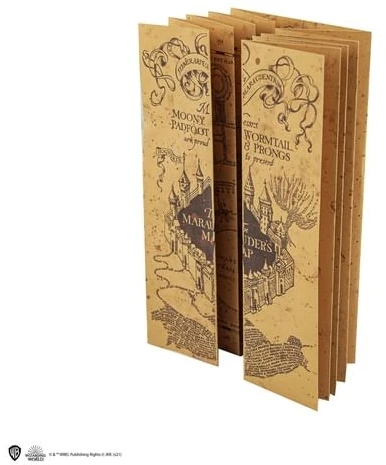 KNYGA Bookshop Knygyno užrašų knygelė – sulankstomas plėšiko žemėlapis