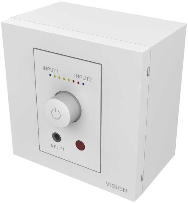 Vision VISION Professional TC3-AMP 2 x 25 W (RMS) Verstarker und SP-1800 5,25-col.-Wandlautsprecherpaar, Set - 30 JAHRE GARANTIE - Weiss
