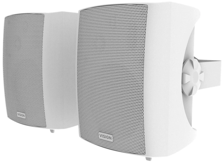 Vision VISION Professional TC3-AMP 2 x 25 W (RMS) Verstarker und SP-1800 5,25-col.-Wandlautsprecherpaar, Set - 30 JAHRE GARANTIE - Weiss