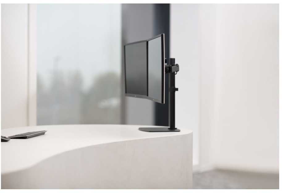 VISION Laikiklis Monitorius Desk Stand Juodas Dual